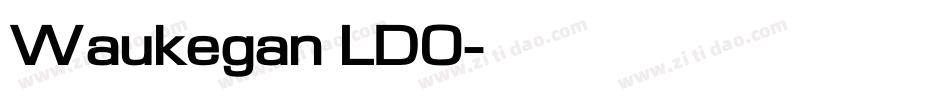 Waukegan LDO字体转换